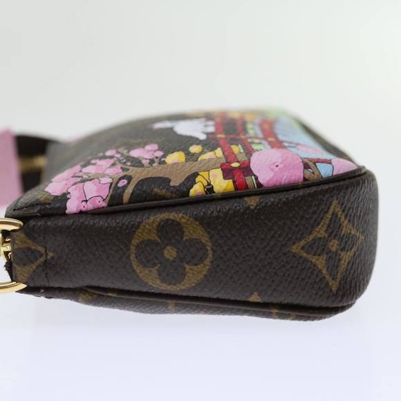 LOUIS VUITTON Monogram Vivienne Mini Pochette Pouch M45905 LV Auth 70308A - Picture 4 of 16